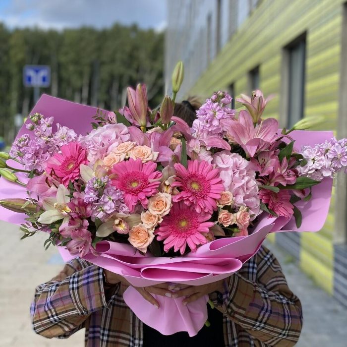 Букет «Лилия и гербера», фото 4